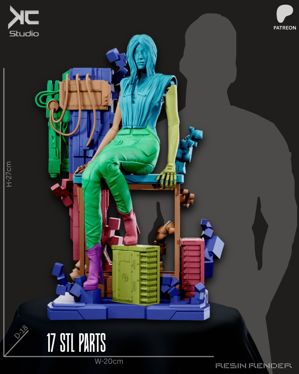 Songbird - Cyberpunk 2077 Premium Resin Statue — Made To Order